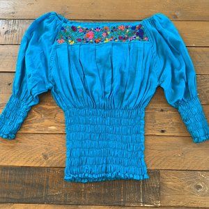 Brand New, Mexican Style Woven Blouse